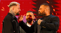 Marpo s Vémolom na tlačovej konferencii.