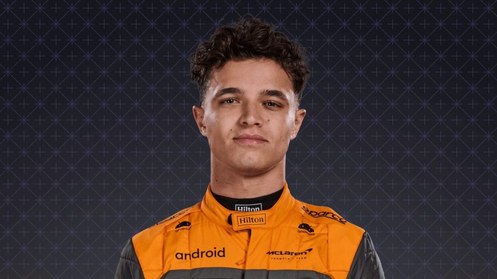 Lando Norris - jazdec tímu McLaren. 