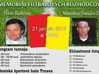 memoriál futbalových rozhodcov P.Kubinu a M.Šmidoviča