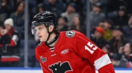 Andreas Straka v drese tímu Québec Remparts (QMJHL). 