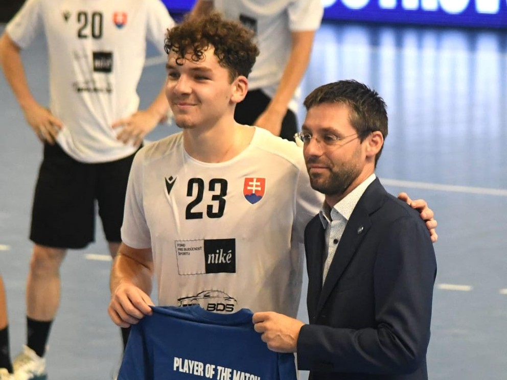Jakub Valent v drese Slovenska.