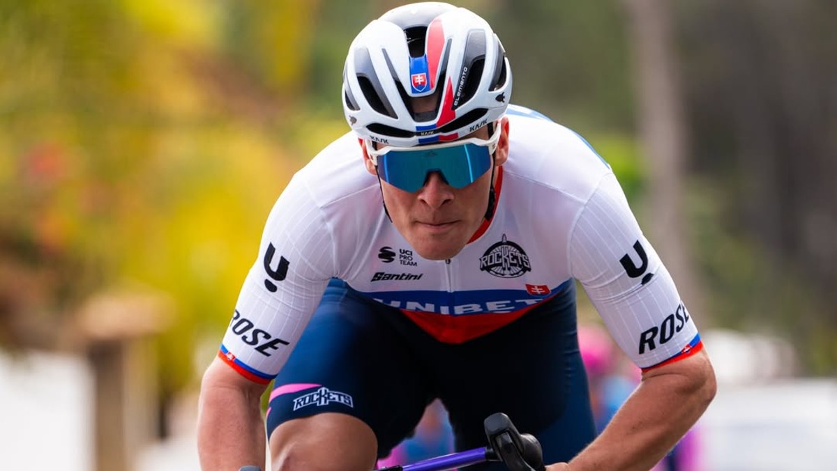 Slovenský cyklista Lukáš Kubiš. 