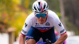 Slovenský cyklista Lukáš Kubiš. 