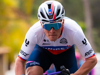 Slovenský cyklista Lukáš Kubiš. 
