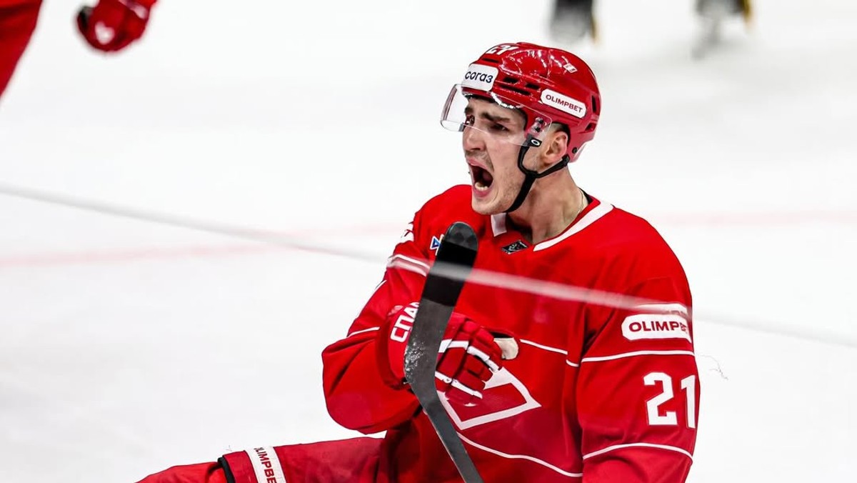 Adam Ružička v drese HC Spartak Moskva.