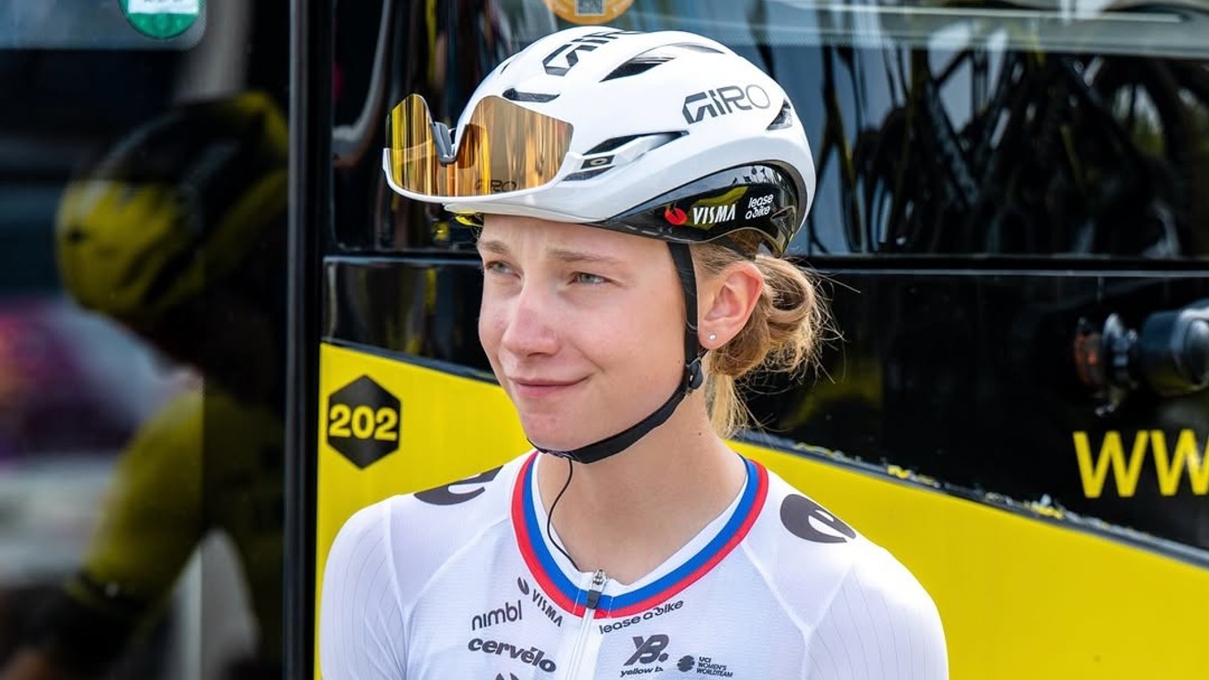 Slovenská cyklistka Viktória Chladoňová. 