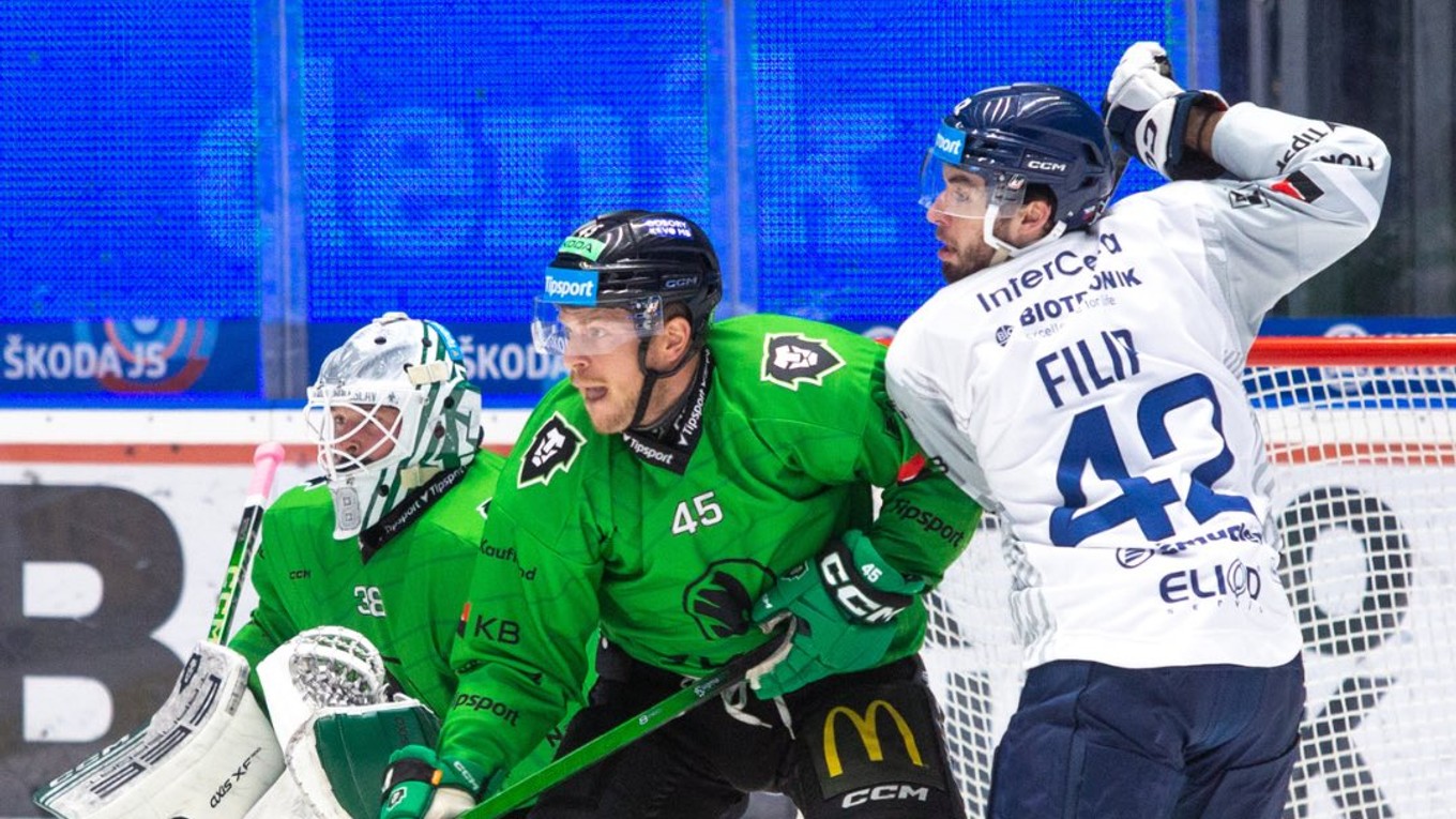 Momentka zo zápasu Plzeň - Mladá Boleslav. 