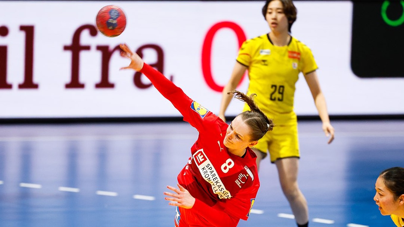 Momentka zo zápasu Nórsko - Japonsko