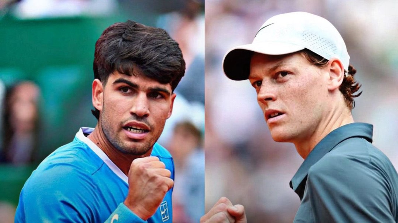 Carlos Alcaraz a Jannik Sinner.