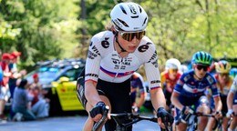 Viktória Chladoňová počas Liége - Bastogne - Liége 2026.