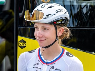 Slovenská cyklistka Viktória Chladoňová. 