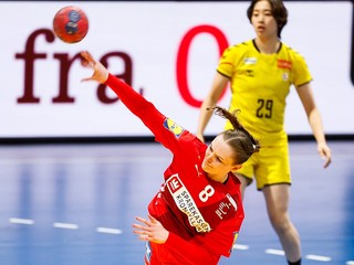 Momentka zo zápasu Nórsko - Japonsko