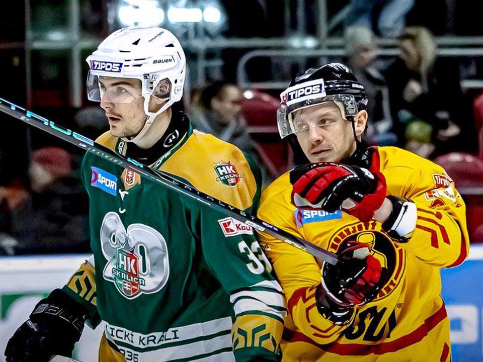 Momentka zo zápasu Skalica - Topoľčany.