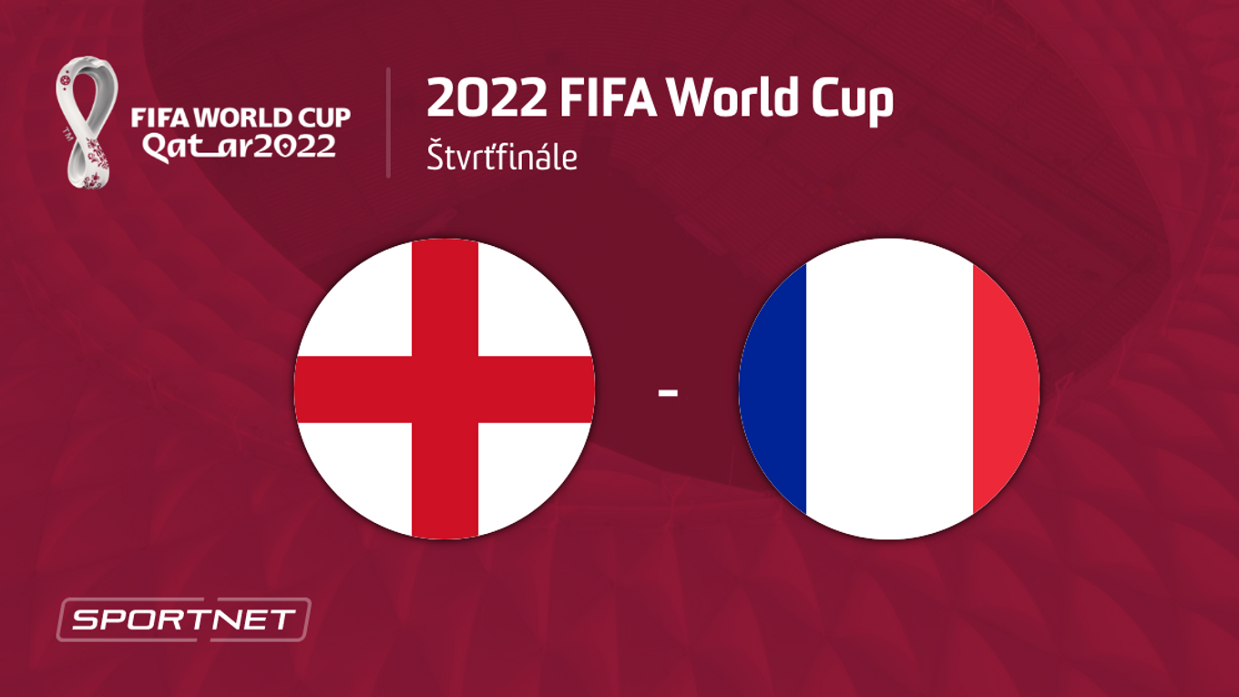 Anglicko - Francúzsko: ONLINE prenos zo zápasu na MS vo futbale 2022 dnes.