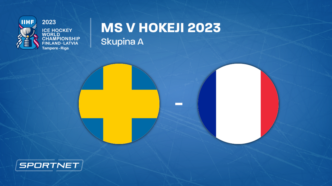 Švédsko - Francúzsko, ONLINE prenos zo zápasu na MS v hokeji 2023 LIVE (Autor: Sportnet)
