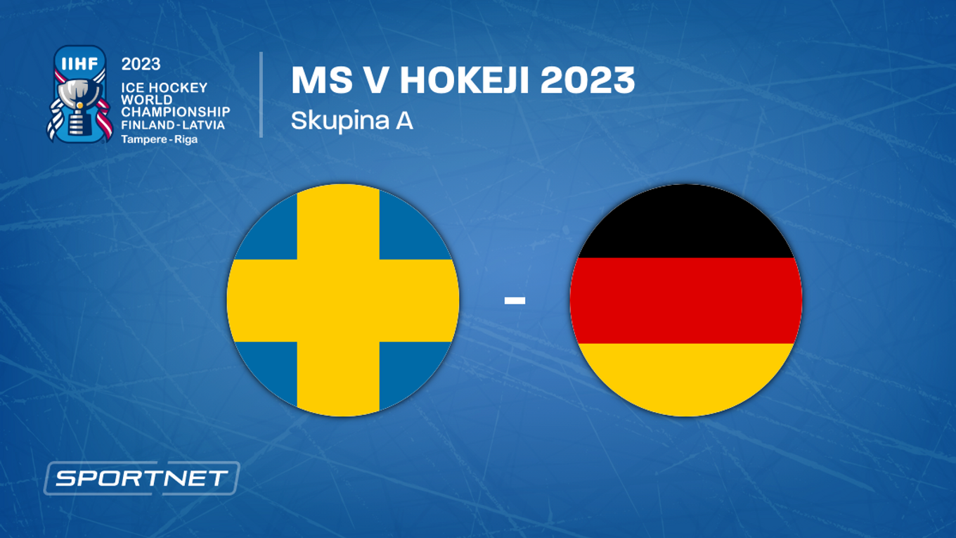 Švédsko - Nemecko, ONLINE prenos zo zápasu na MS v hokeji 2023 LIVE.