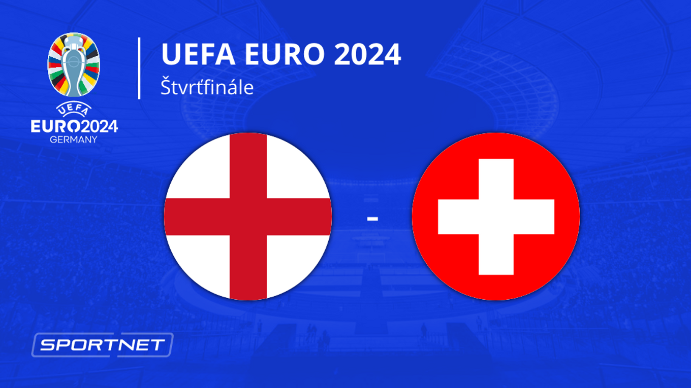 Anglicko - Švajčiarsko: ONLINE prenos zo zápasu štvrťfinále na EURO 2024 (ME vo futbale).