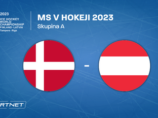 Dánsko - Rakúsko, ONLINE prenos zo zápasu na MS v hokeji 2023 LIVE.
