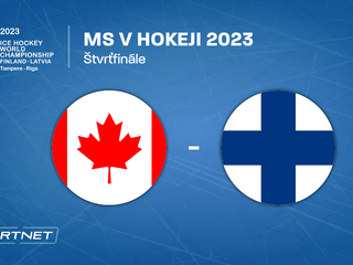 Kanada - Fínsko, ONLINE prenos zo zápasu na MS v hokeji 2023 LIVE.