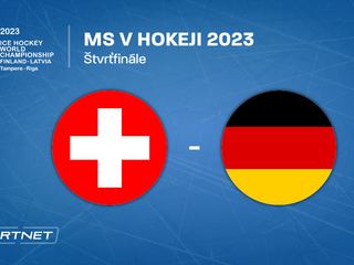 Švajčiarsko - Nemecko, ONLINE prenos zo štvrťfinále na MS v hokeji 2023 LIVE. 