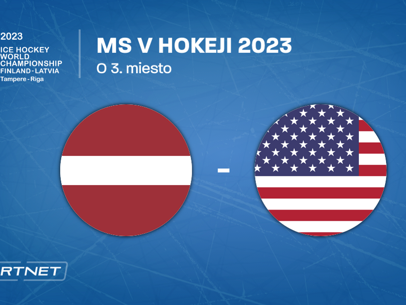 USA - Lotyšsko, ONLINE prenos zo zápasu o bronz na MS v hokeji 2023 LIVE. 