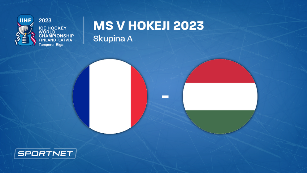 Francúzsko - Maďarsko, ONLINE prenos zo zápasu na MS v hokeji 2023 LIVE.
