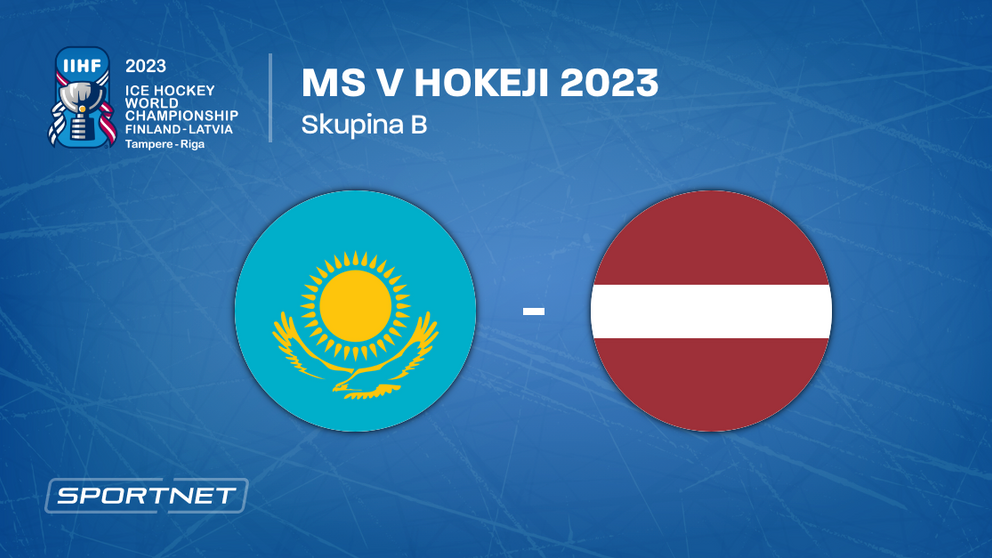 Kazachstan - Lotyšsko, ONLINE prenos zo zápasu na MS v hokeji 2023 LIVE (Autor: Sportnet)