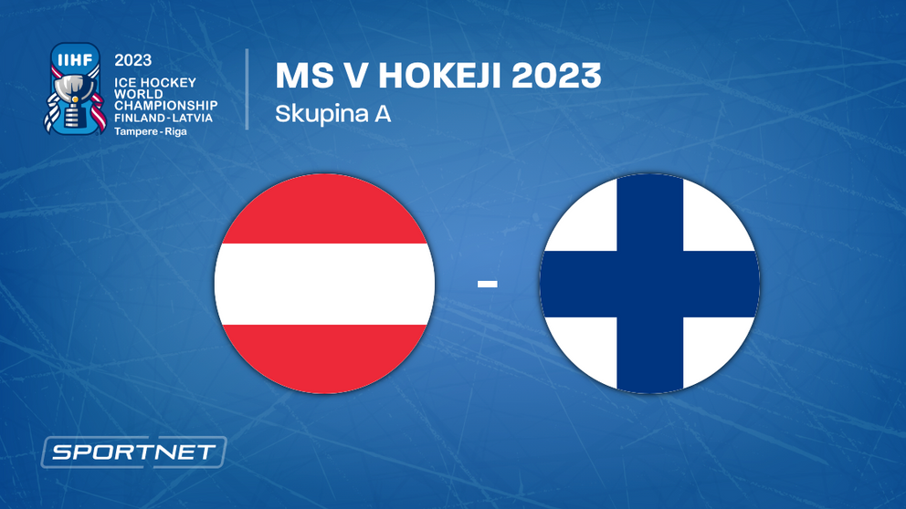 Rakúsko - Fínsko, ONLINE prenos zo zápasu na MS v hokeji 2023 LIVE