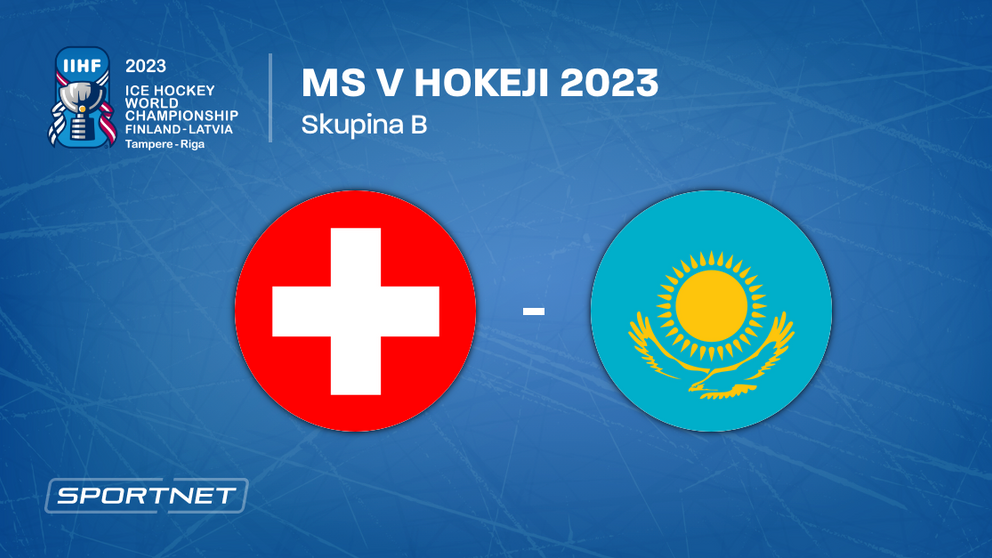Švajčiarsko - Kazachstan, ONLINE prenos zo zápasu na MS v hokeji 2023 LIVE.