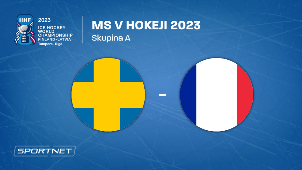Švédsko - Francúzsko, ONLINE prenos zo zápasu na MS v hokeji 2023 LIVE (Autor: Sportnet)
