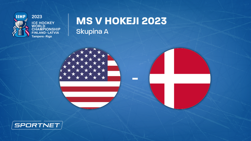 USA - Dánsko, ONLINE prenos zo zápasu na MS v hokeji 2023 LIVE