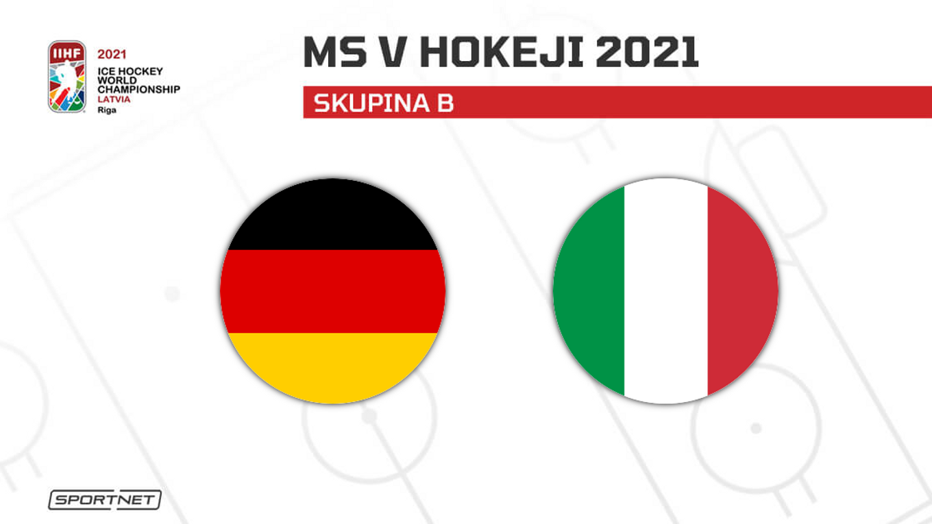 Nemecko vs. Taliansko: ONLINE prenos z prvého zápasu na MS v hokeji 2021 dnes.