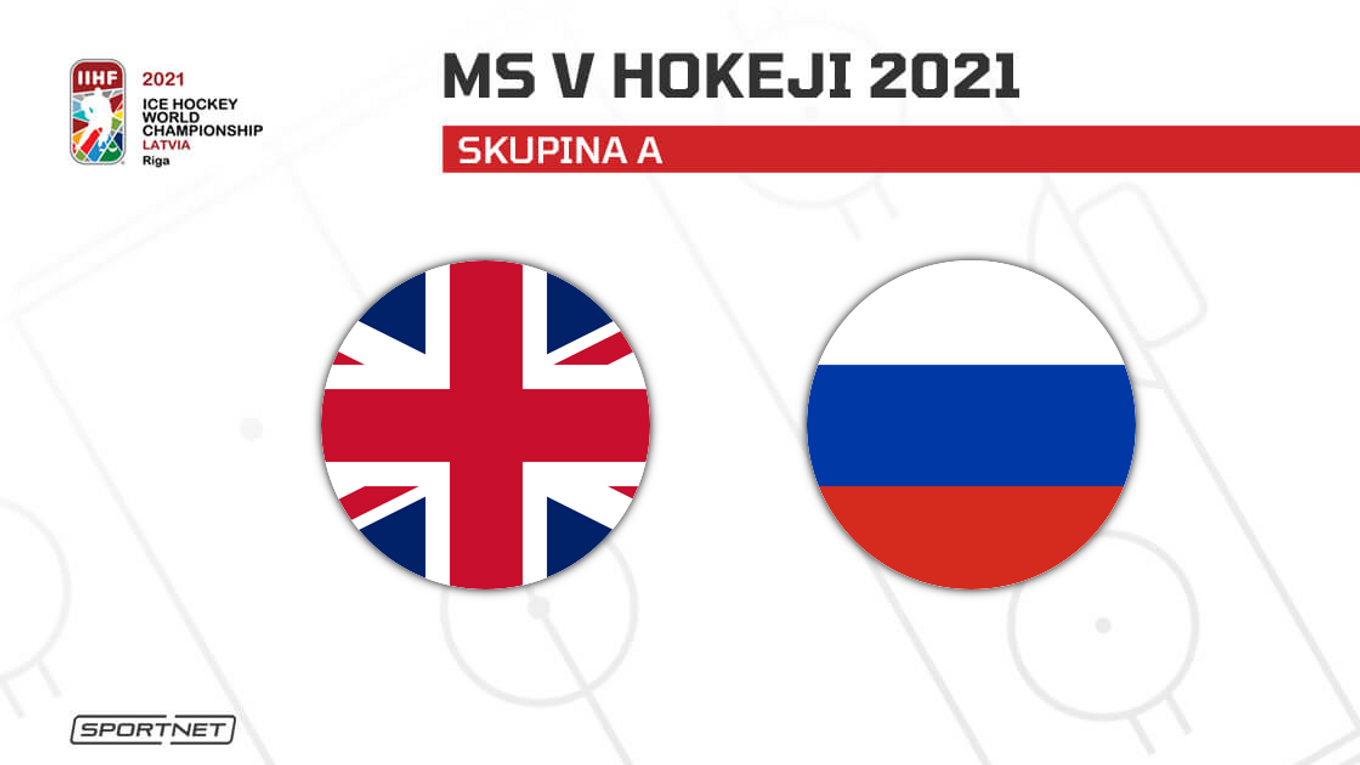 Veľká Británia vs. Rusko: ONLINE prenos z MS v hokeji 2021 dnes.
