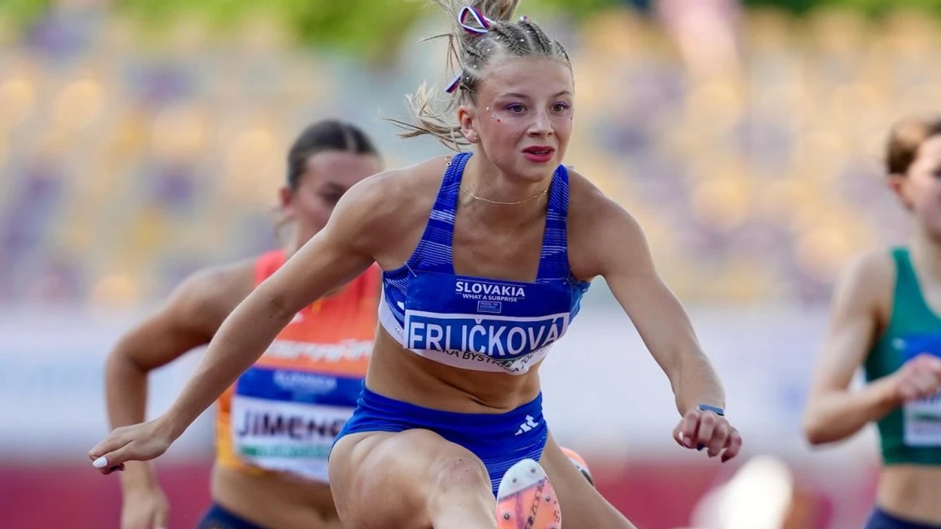 Slovenská atlétka Laura Frličková.