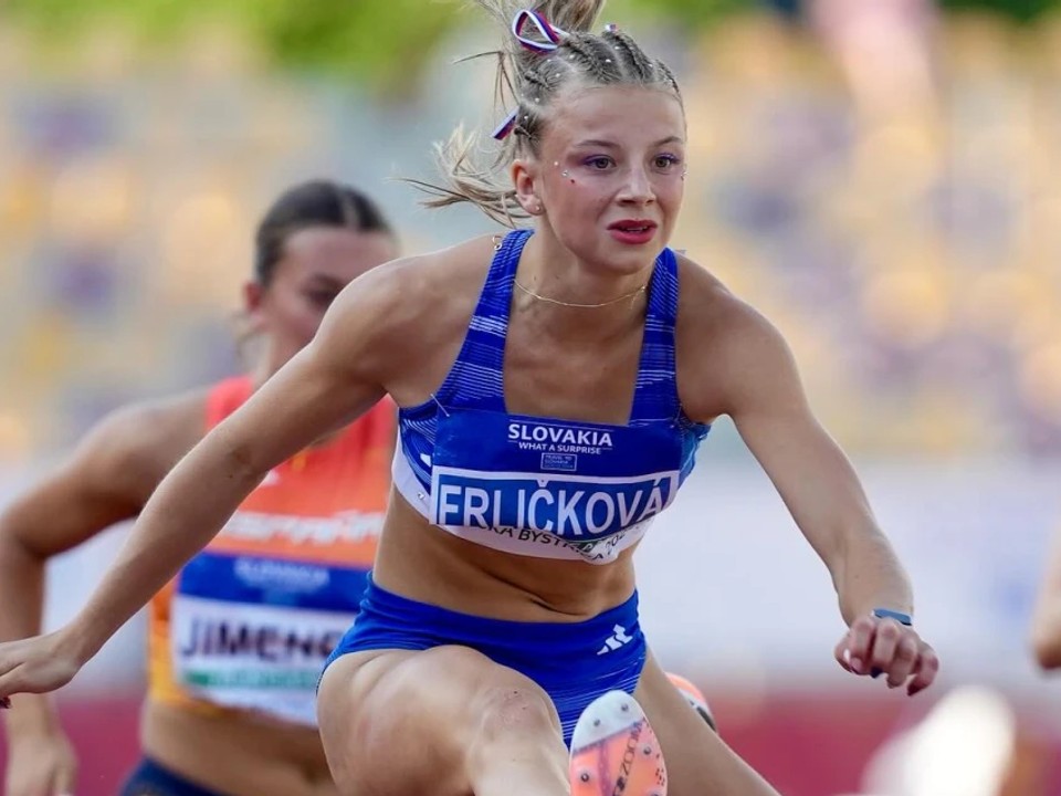 Slovenská atlétka Laura Frličková.