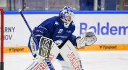 Brankár Michal Postava v drese HC Kometa Brno.
