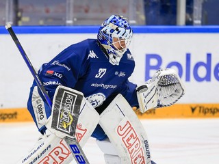 Brankár Michal Postava v drese HC Kometa Brno.