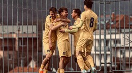 Rastislav Korba oslavuje gól.