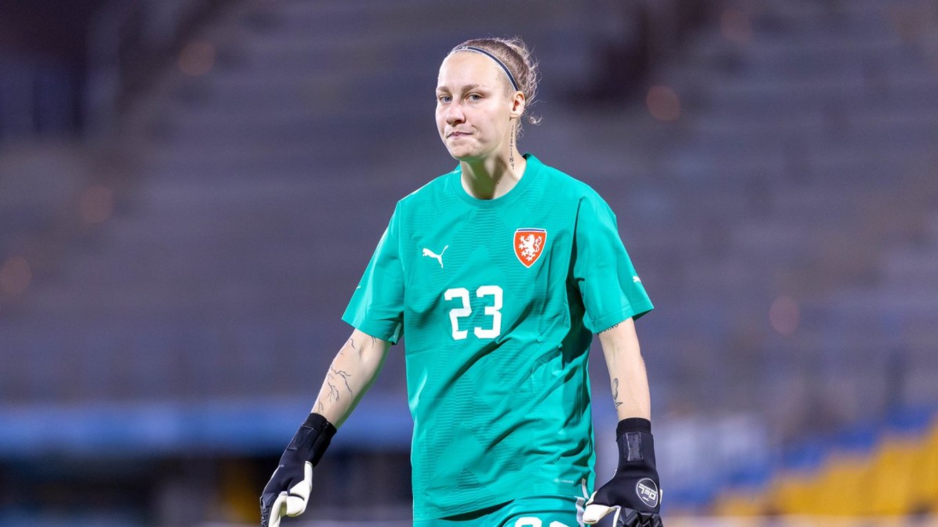 Vanesa Jílková v drese českej futbalovej reprezentácie.