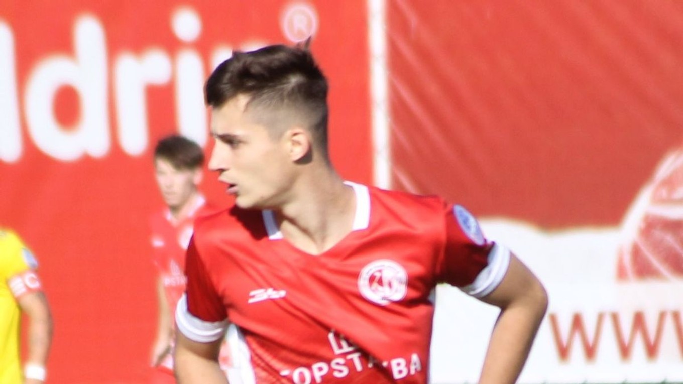 Nikolas Lukáč z OFK SIM Raslavice.