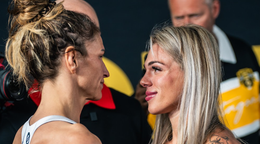 Egger (vľavo) a Smolková na vážení.