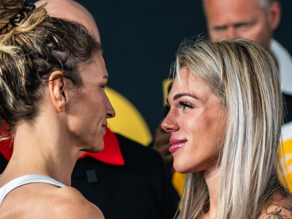 Egger (vľavo) a Smolková na vážení.