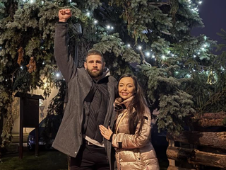 Procházka s partnerkou Kamilou.