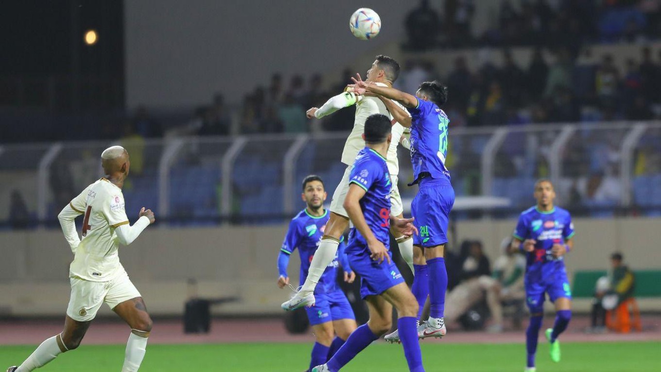 Cristiano Ronaldo v drese Al-Nassr FC.