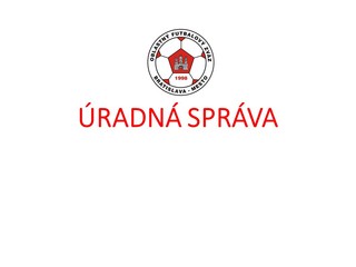 Úradná správa ObFZ Bratislava-mesto č.11 2024/2025 zo dňa 13.09.2024