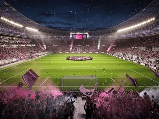 Model nového štadióna Inter Miami.