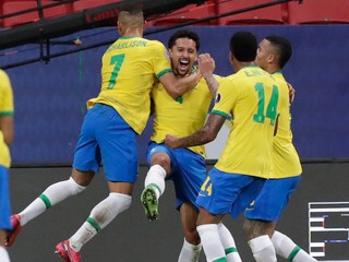 Futbalisti Brazílie. 