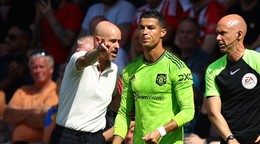 Erik ten Hag a Cristiano Ronaldo.