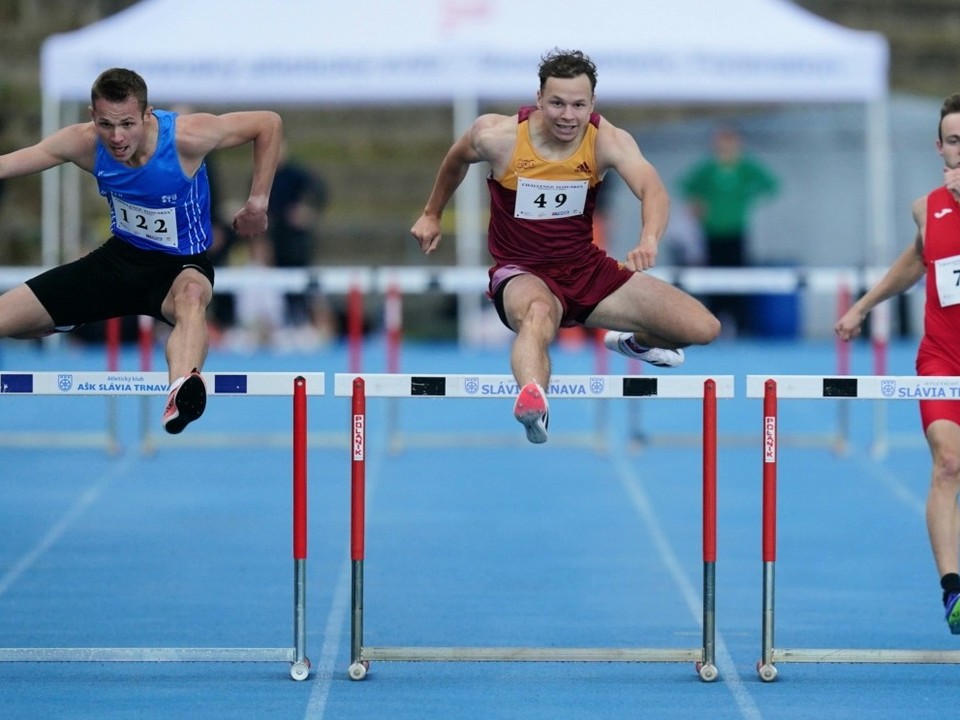 Patrik Dömötör (vľavo) na mítingu Challenge Trnava 2025.