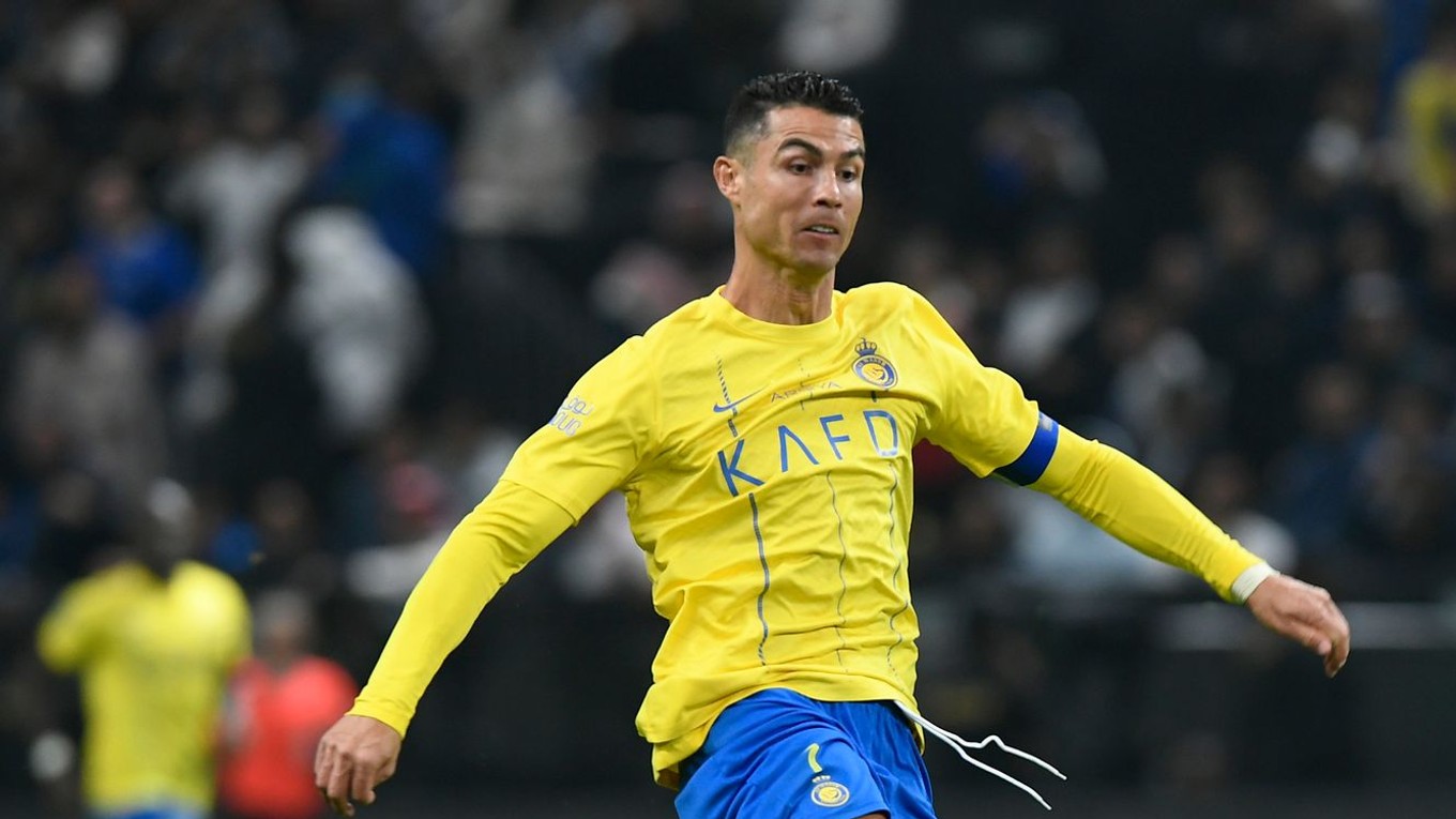 Cristiano Ronaldo v drese Al-Nassr FC.